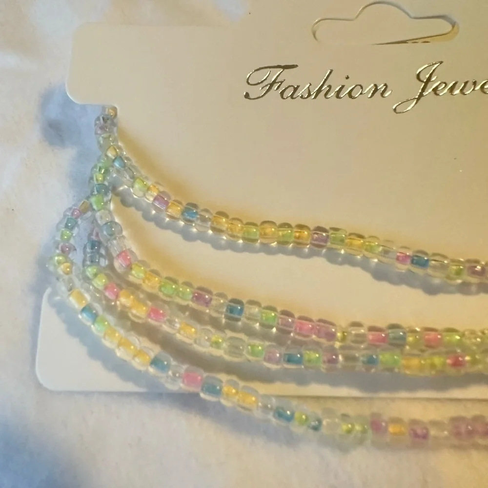 Pastel Beaded Bracelet Set of 4